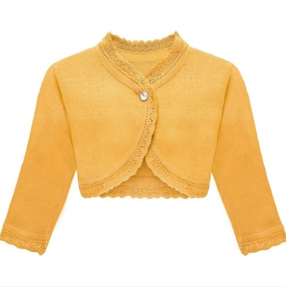 Lilax mustard yellow knit cardigan